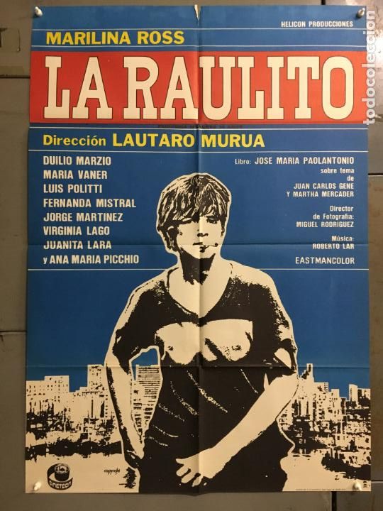 Kino: EO82D LA RAULITO MARILINA ROSS POSTER ORIGINAL ESTRENO 70X100