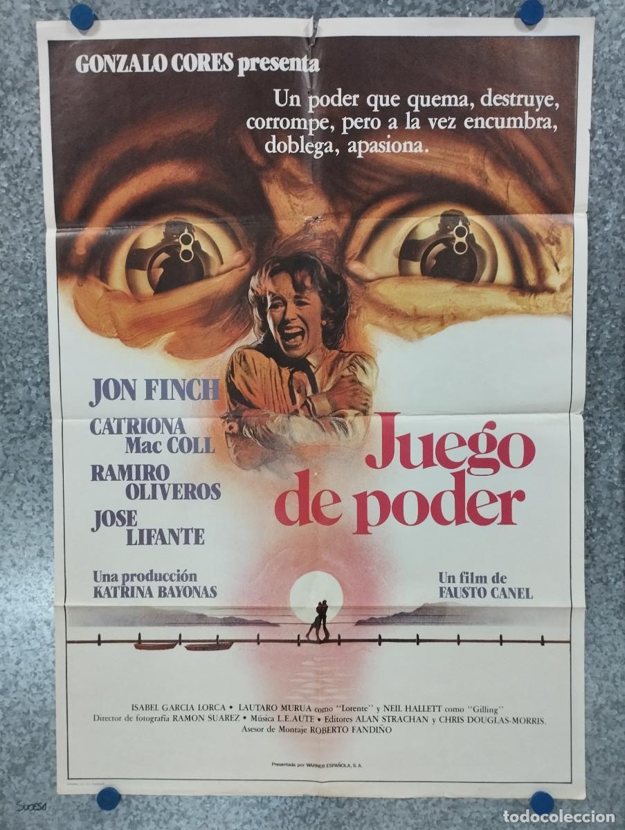 Kino: Juego de poder. Jon Finch, Catriona MacColl, Neil Hallett. A&Ntilde;O 1982. POSTER ORIGINAL