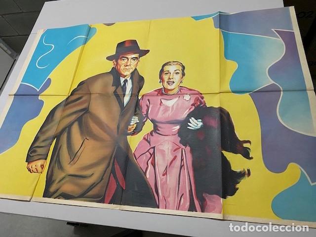 Cinema: CARTEL MAS ALL&Aacute; DE LA DUDA, 3 HOJAS. SOLIG&Oacute;. 100 X 210 CM. PERFECTO. CINE NEGRO