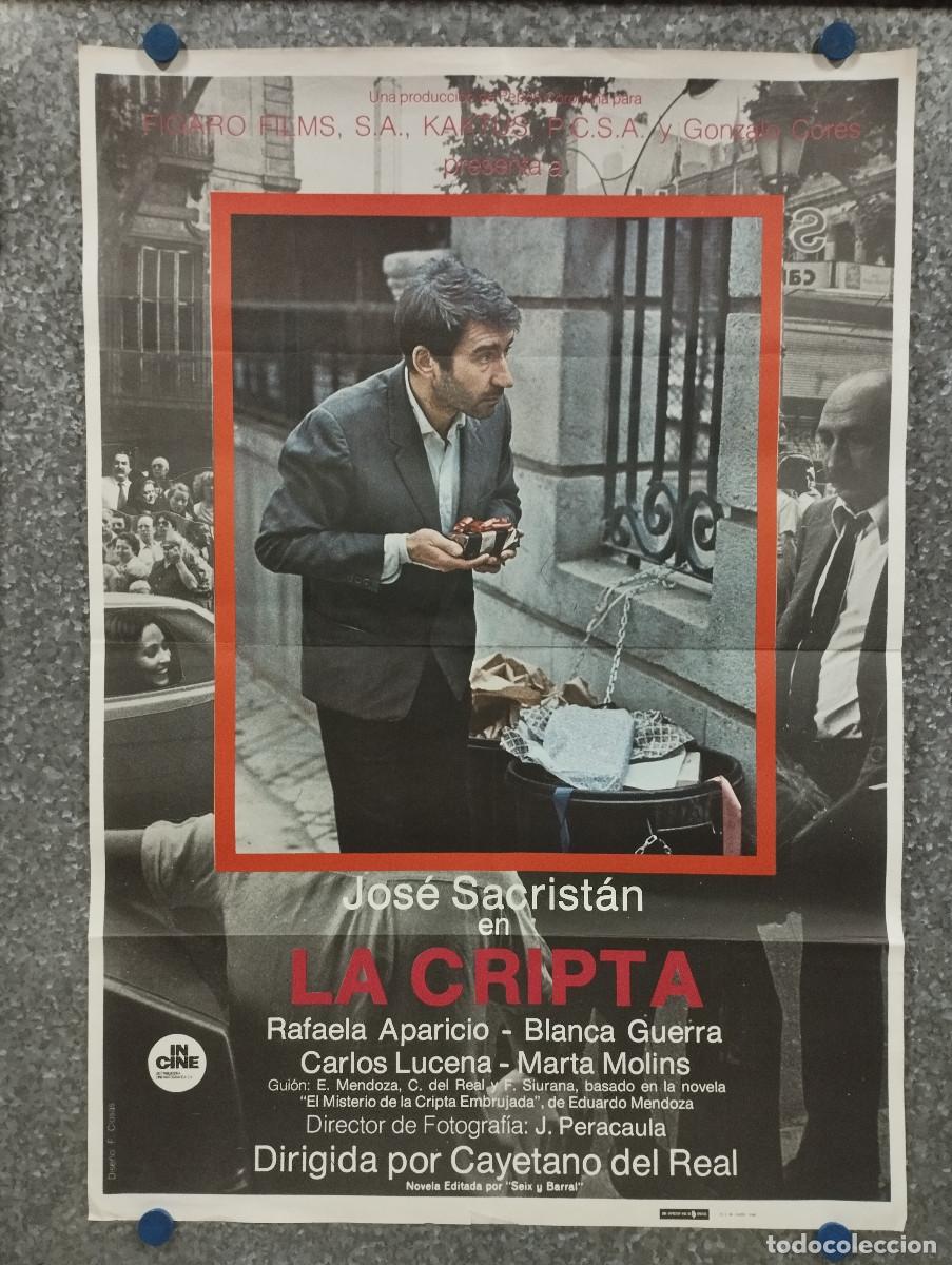 Cine: LA CRIPTA. JOSE SACRIST&Aacute;N. A&Ntilde;O 1981. POSTER ORIGINAL - Foto 1