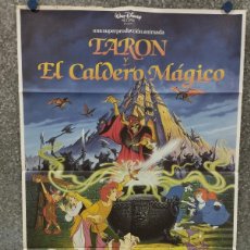 Cine: TARON Y EL CALDERO MAGICO WALT DISNEY AÑO 1985 POSTER ORIGINAL