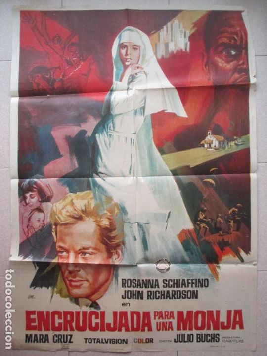 Cinema: CARTEL CINE ENCRUCIJADA PARA UNA MONJA ROSANNA SCHIAFFINO JOHN RICHARDSON 1967 JANO C2303
