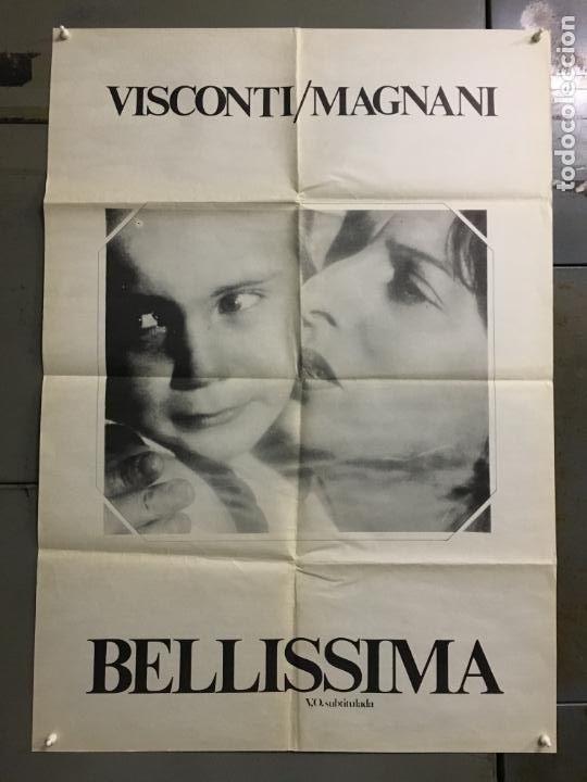 Cinema: EX8D BELLISIMA LUCHINO VISCONTI ANNA MAGNANI POSTER ORIGINAL 70X100 ESPA&Ntilde;OL R-80s