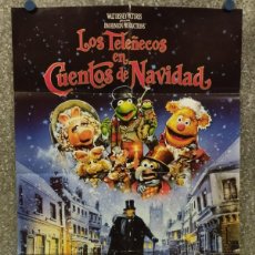 Cine: LOS TELEÑECOS EN CUENTOS DE NAVIDAD. WALT DISNEY. MICHAEL CAINE. AÑO 1992 POSTER ORIGINAL