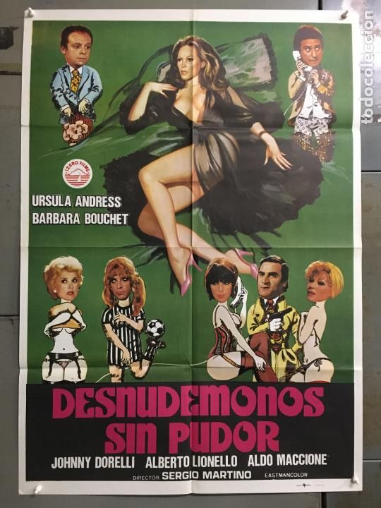 Cin&eacute;ma: FH80 DESNUDEMONOS SIN PUDOR URSULA ANDRESS BARBARA BOUCHET SEXY POSTER ORIGINAL 70X100 ESTRENO