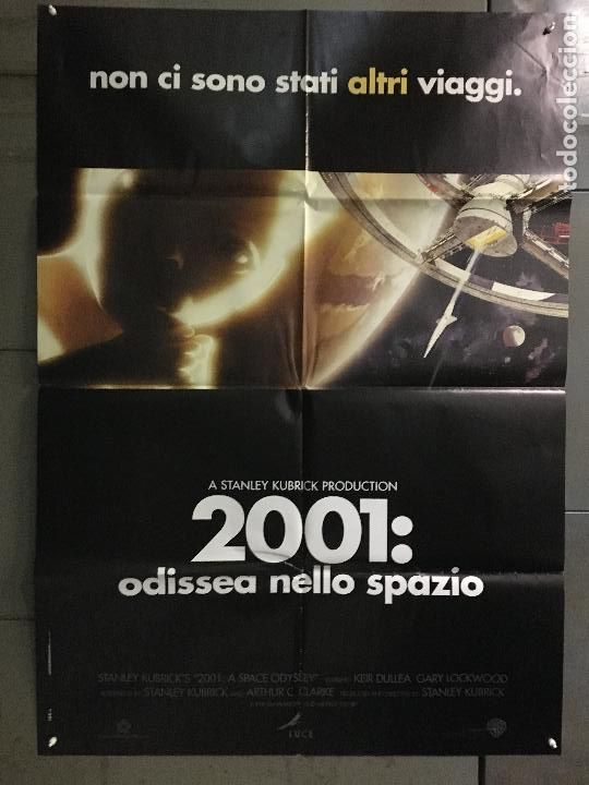 Cinema: FV29D 2001 STANLEY KUBRICK POSTER ORIGINAL ITALIANO 100X140