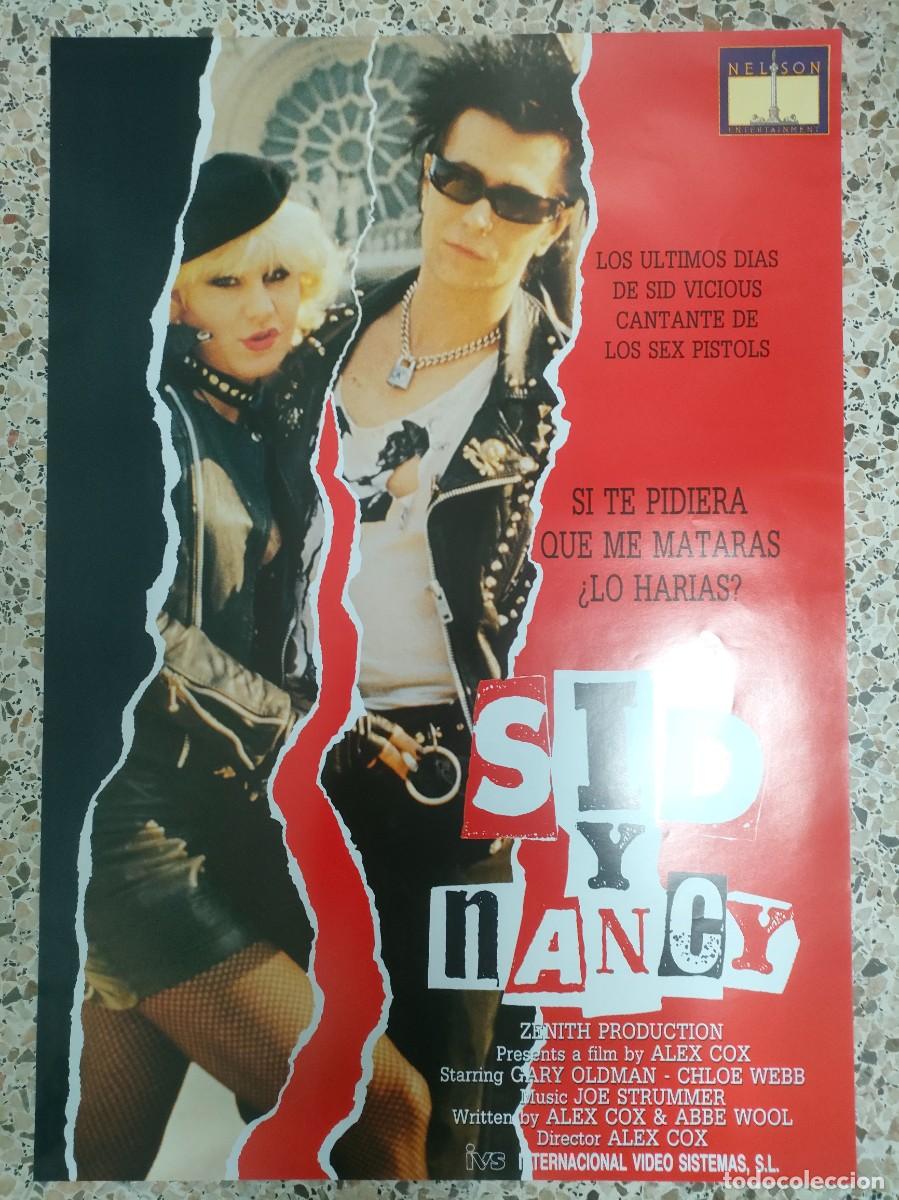 Cine: POSTER VIDEOCLUB - SID Y NANCY 48x68CM ORIGINAL - Foto 1