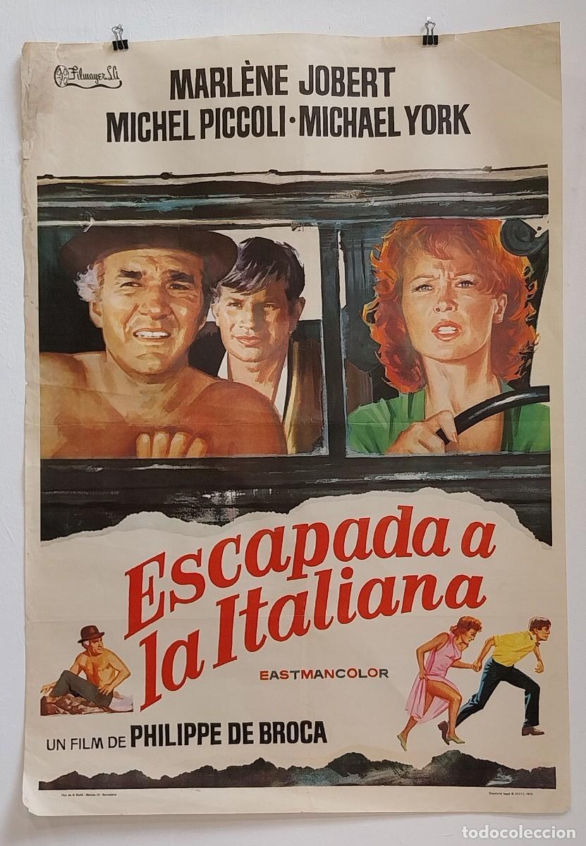 Cine: ESCAPADA A LA ITALIANA POSTER ORIGINAL - Foto 1