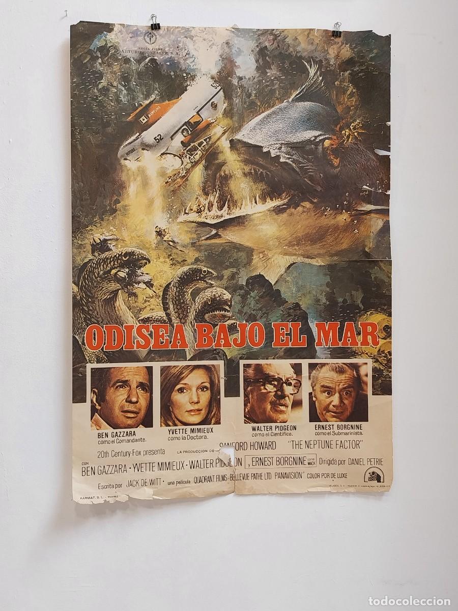 Cine: ODISEA BAJO EL MAR POSTER ORIGINAL - Foto 1