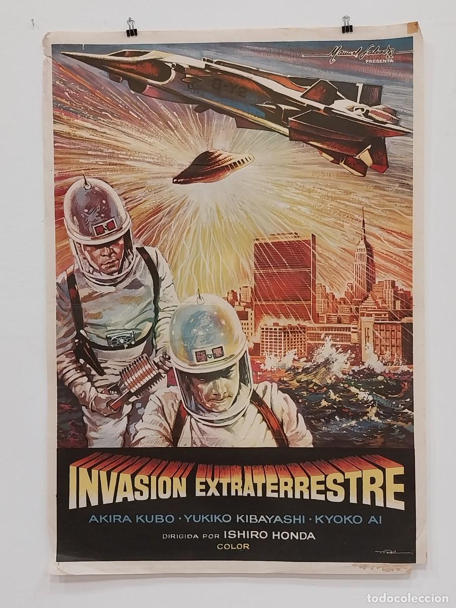 Cine: INVASI&Oacute;N EXTRATERRESTRE POSTER ORIGINAL - Foto 1