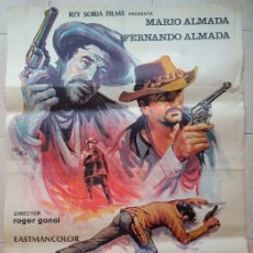 Cine: CARTEL CINE DEMASIADO ORO PARA DOS PISTOLAS MARIO ALMADA FERNANDO ALMADA 1972 C2359