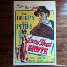 Cine: ”LOVE THAT BRUTE” PAUL DOUGLAS, JEAN PETERS ORIGINAL ESTRENO USA 1950 VER INFO.