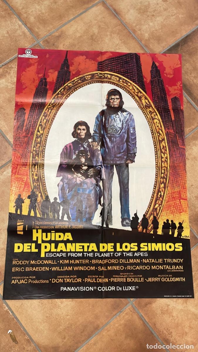 Cine: HUIDA DEL PLANETA DE LOS SIMIOS POSTER ORIGINAL - Foto 1