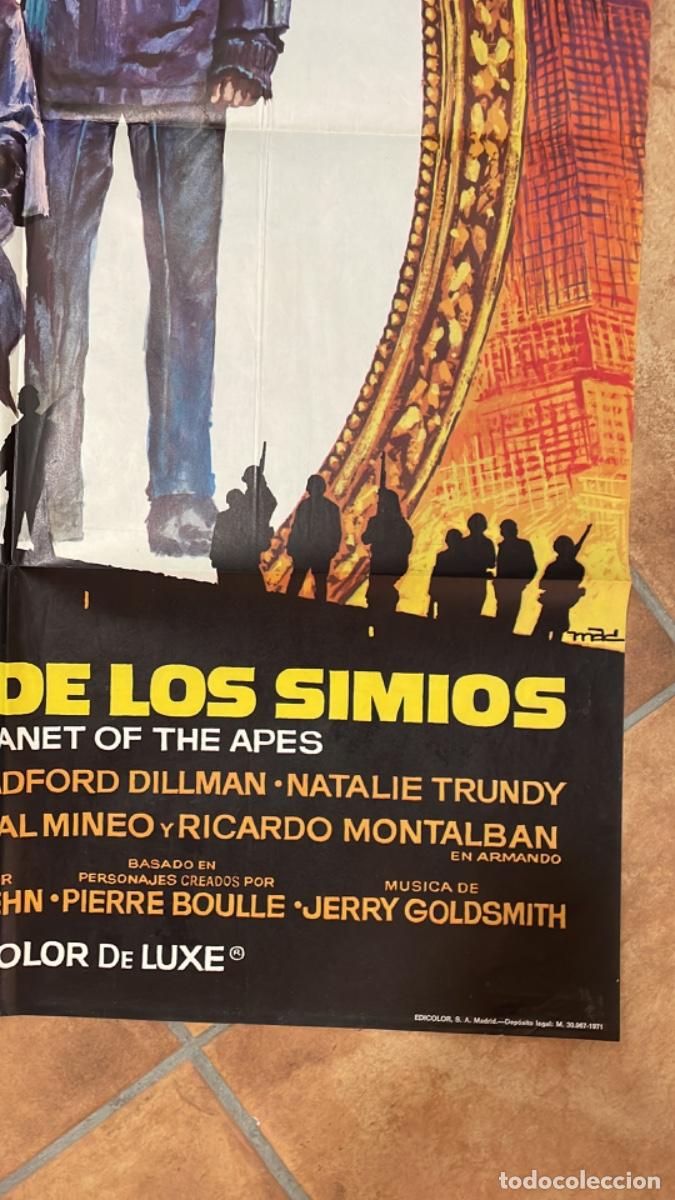 Cine: HUIDA DEL PLANETA DE LOS SIMIOS POSTER ORIGINAL - Foto 2