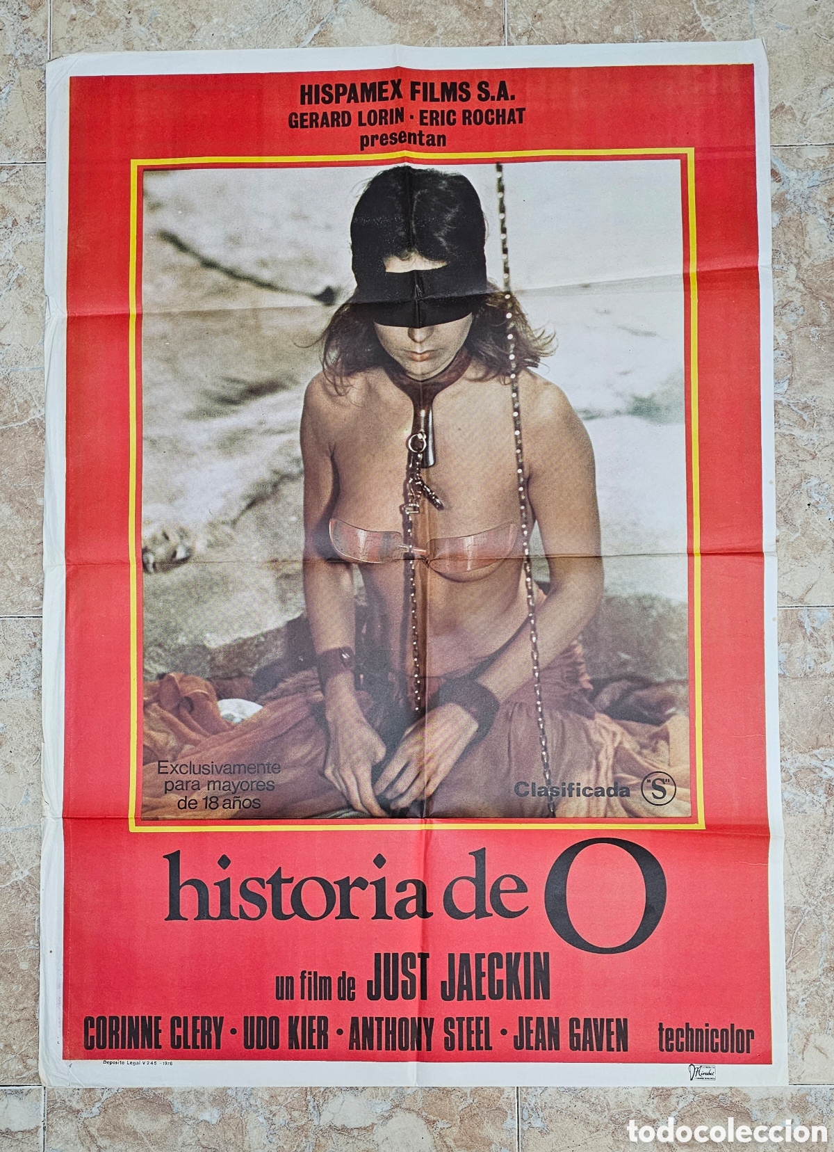 Cine: POSTER ORIGINAL HISTORIA DE O - Foto 1