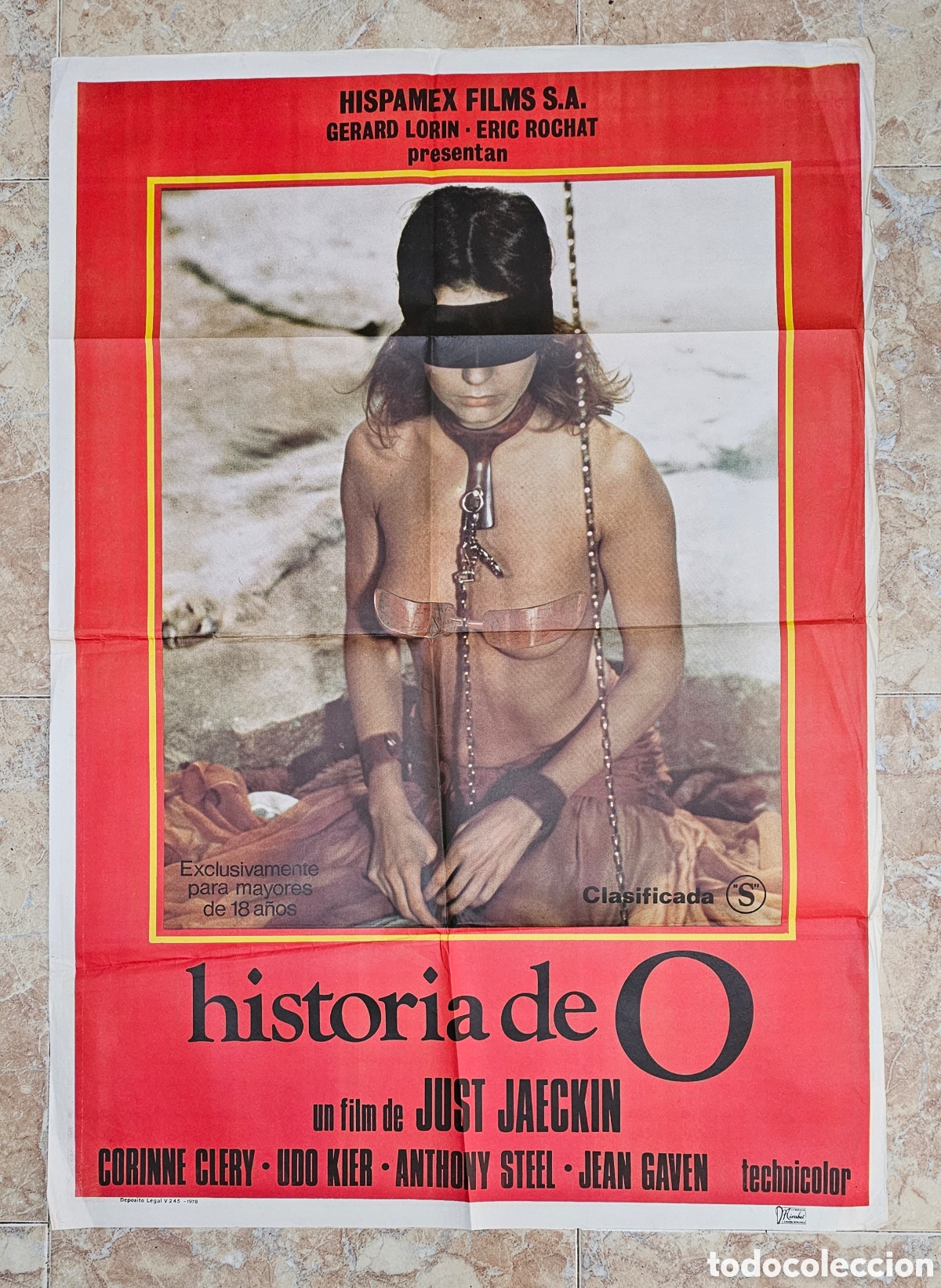 Cine: POSTER ORIGINAL HISTORIA DE O - Foto 1