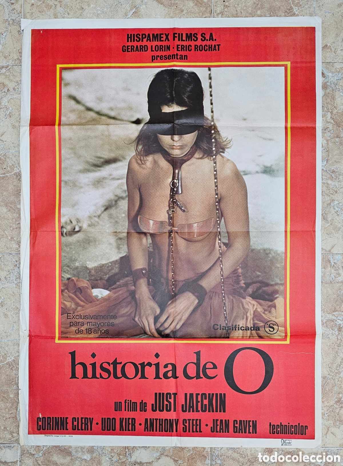 Cine: POSTER ORIGINAL HISTORIA DE O - Foto 1
