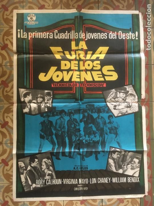 Cinema: la furia de los jovenes western poster cartel original estreno