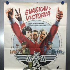 Cine: POSTER - EVASION O VICTORIA, SYLVESTER STALLONE, MICHAEL CAINE, PELE - AÑO 1981