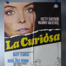 Cine: POSTER - LA CURIOSA - PATTY SHEPARD, MAXIMO VALVERDE