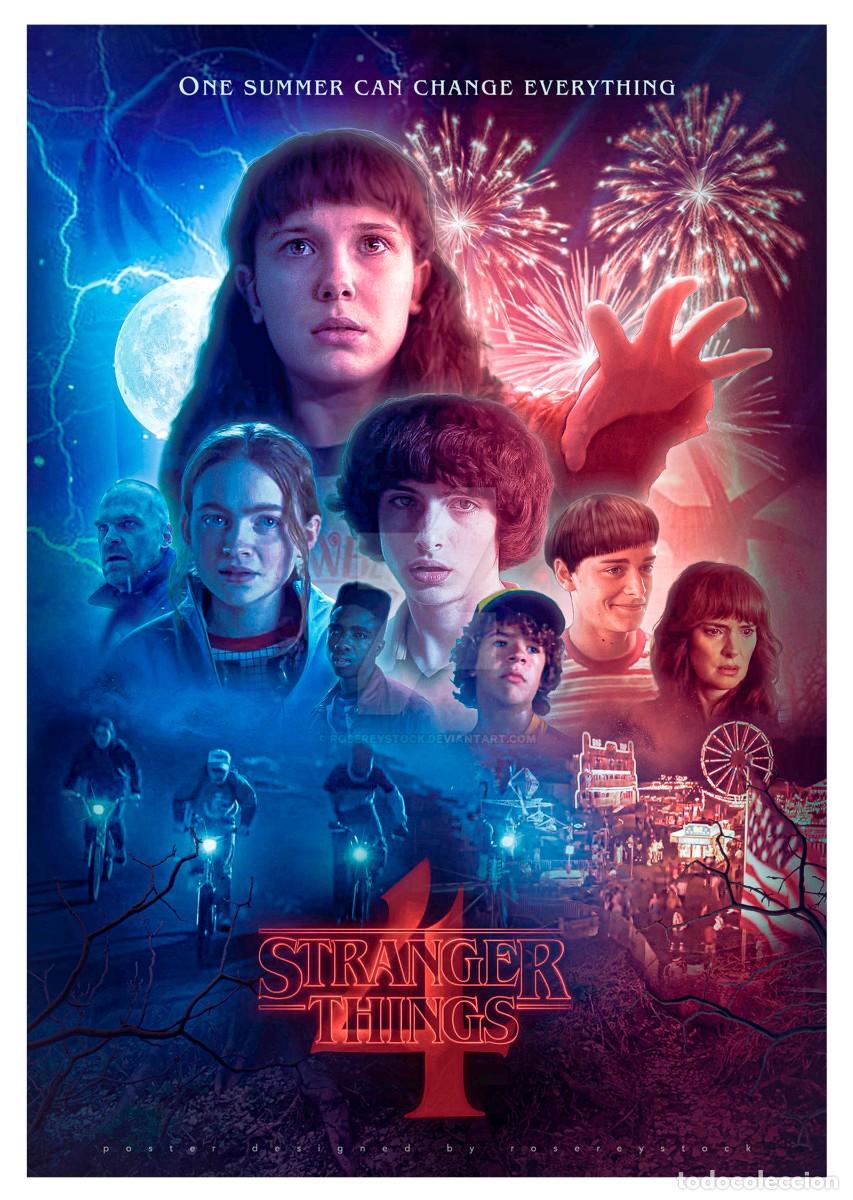 Cine: STRANGER THINGS 4 32 X 45 POSTER COPIA - Foto 1