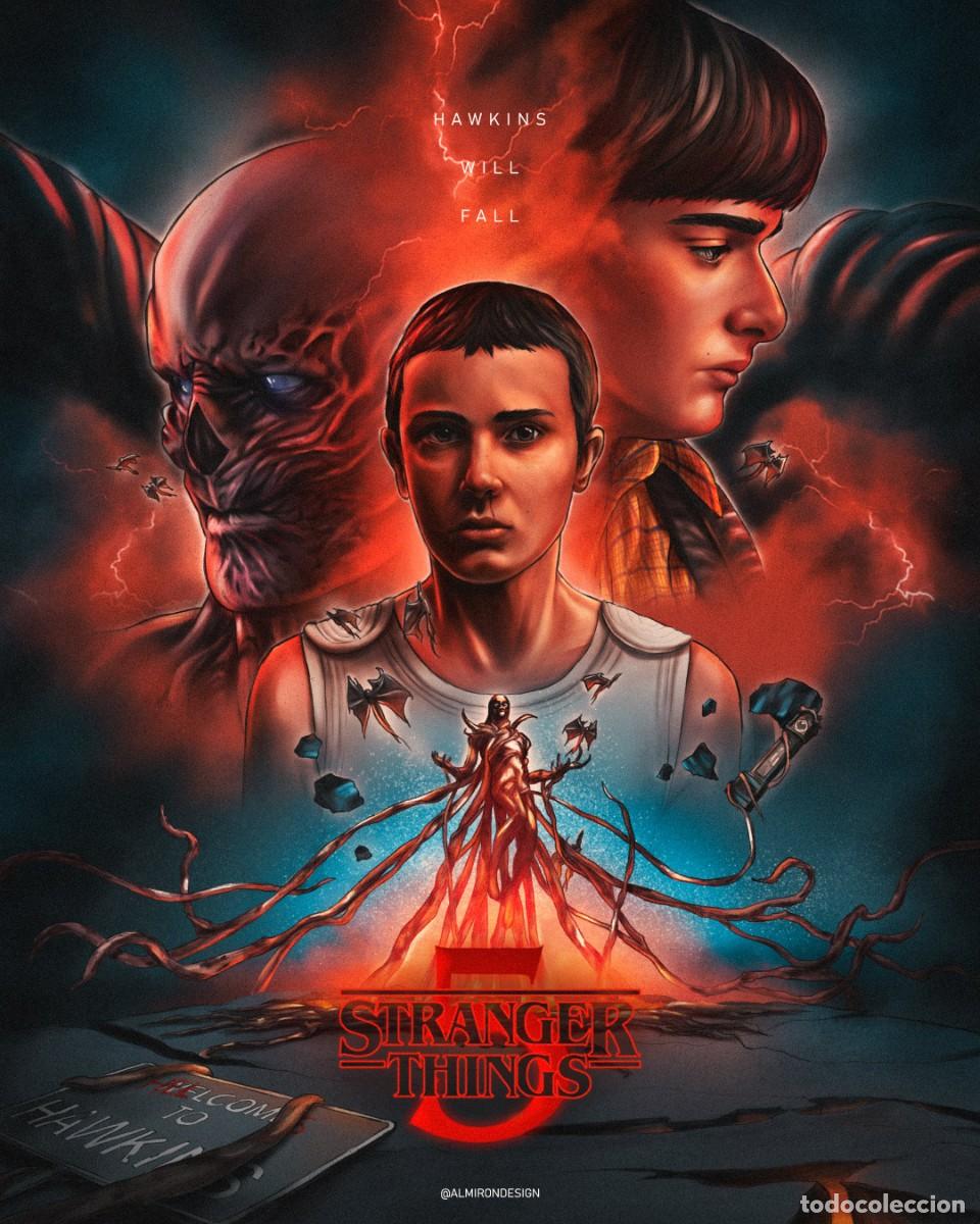 Cine: STRANGER THINGS 5 32 X 45 POSTER COPIA - Foto 1