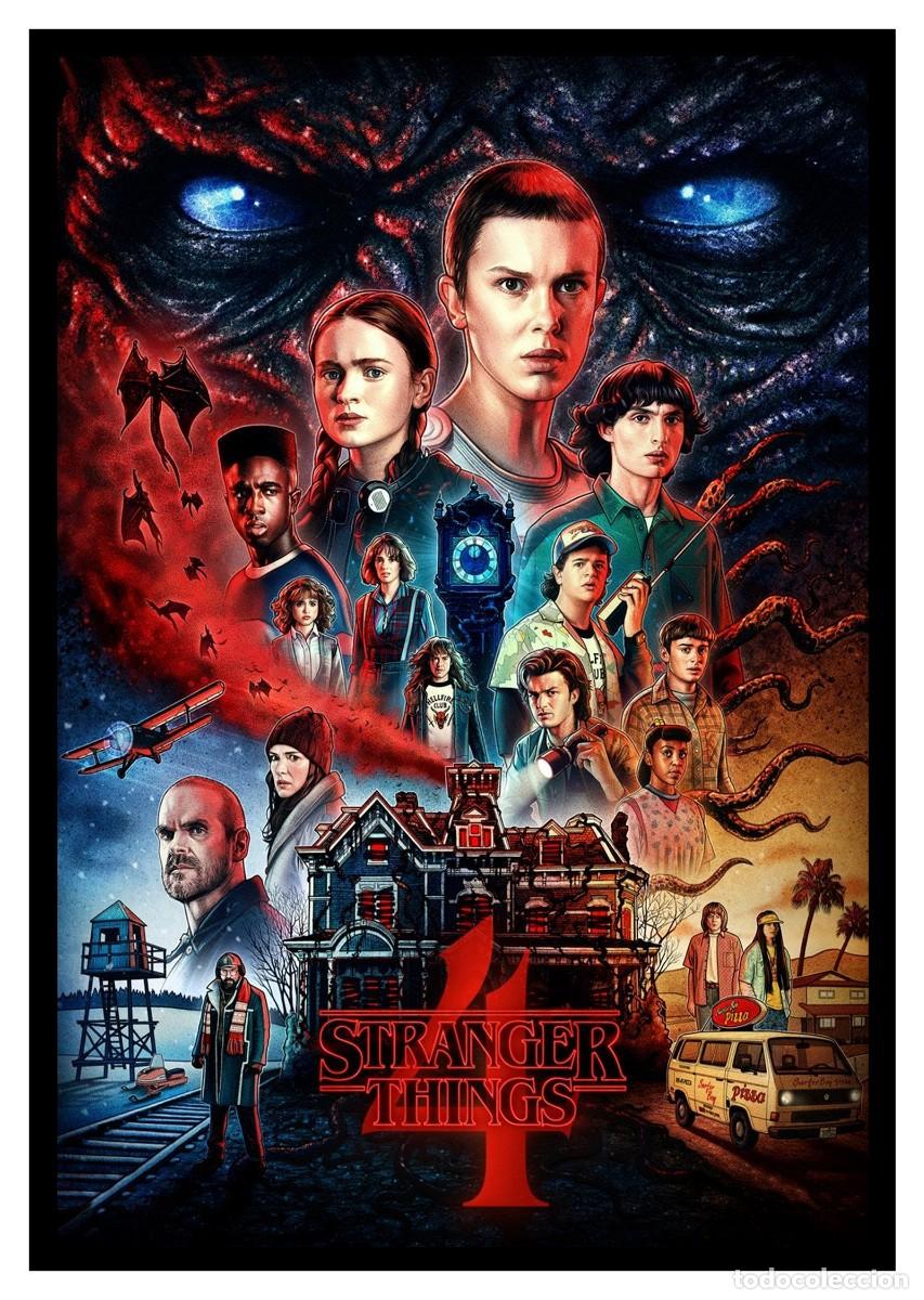 Cine: STRANGER THINGS 4 32 X 45 POSTER COPIA - Foto 1