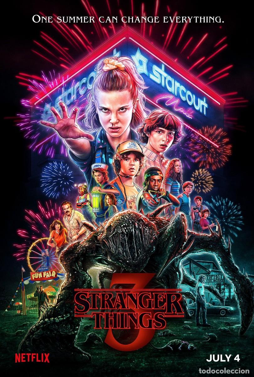 Cine: STRANGER THINGS 3 32 X 45 POSTER COPIA - Foto 1