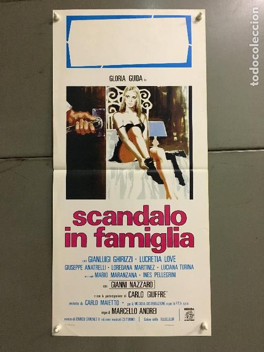 Cine: KJ39D MUJER CASADA MUY COMPLACIENTE GLORIA GUIDA SEXY POSTER ORIGINAL ITALIANO 33X70