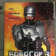 Cine: ODC X918 ROBOCOP 3 FRED DEKKER ROBERT BURKE POSTER ORIGINAL 70X100 ESTRENO