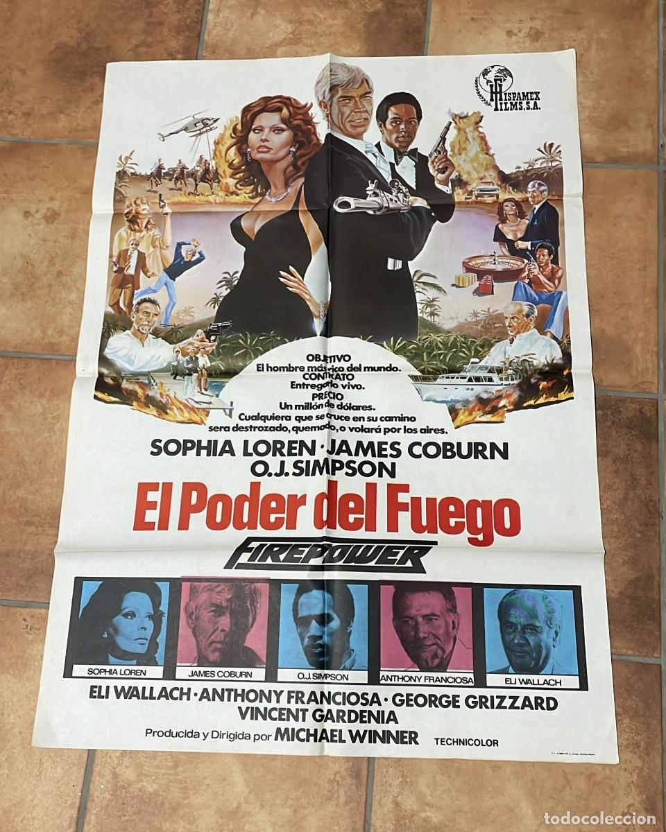 Cine: EL PODER DEL FUEGO SOFIA LOREN 1979. POSTER ORIGINAL - Foto 1