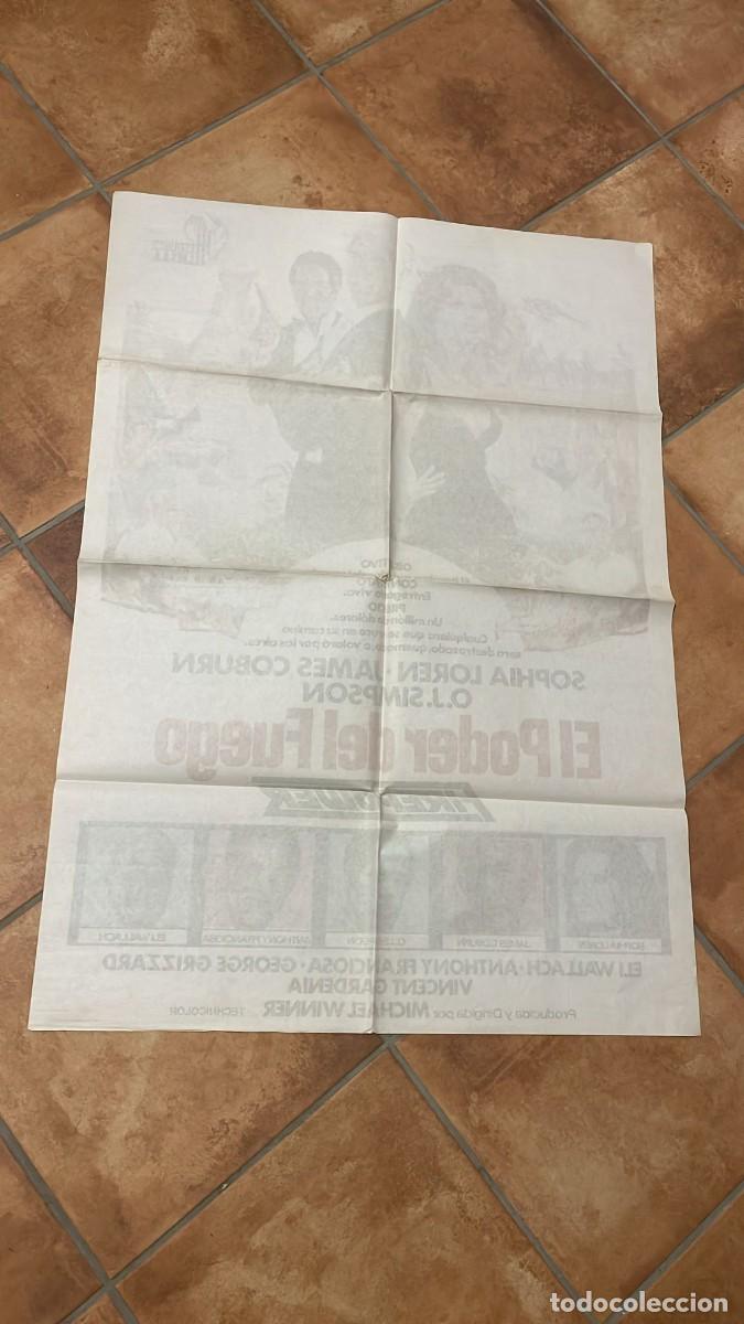 Cine: EL PODER DEL FUEGO SOFIA LOREN 1979. POSTER ORIGINAL - Foto 4
