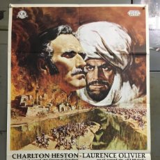 Cine: ACA71 KARTUM KHARTOUM CHARLTON HESTON LAURENCE OLIVIER POSTER ORIGINAL ESTRENO 70X100