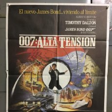 Cine: ACB96 ALTA TENSION 007 JAMES BOND TIMOTHY DALTON POSTER ORIGINAL 70X100 ESTRENO