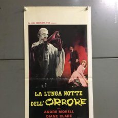 Cine: ACC21 PLAGUE OF THE ZOMBIES HAMMER JOHN GILLING POSTER ORIGINAL ITALIANO 33X70