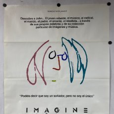 Cine: IMAGINE: JOHN LENNON (1988 THE BEATLES). CARTEL PROMOCIONAL DEL DOCUMENTAL.
