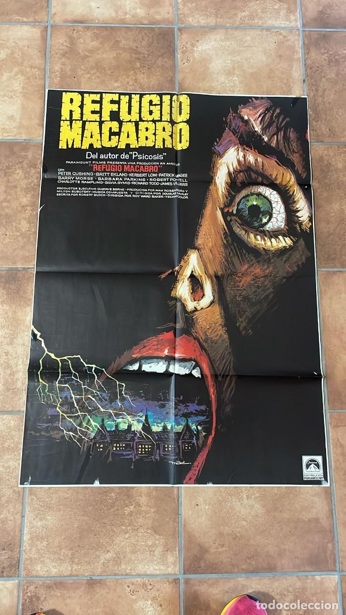 Cine: REFUGIO MACABRO PETER CUSHING AMICUS MAC POSTER ORIGINAL 70X100 ESTRENO - Foto 1