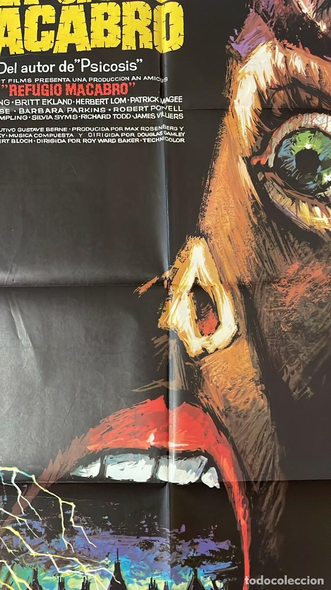 Cine: REFUGIO MACABRO PETER CUSHING AMICUS MAC POSTER ORIGINAL 70X100 ESTRENO - Foto 2