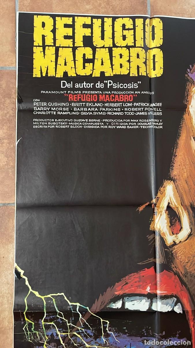 Cine: REFUGIO MACABRO PETER CUSHING AMICUS MAC POSTER ORIGINAL 70X100 ESTRENO - Foto 3