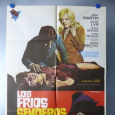 Cine: POSTER - LOS FRIOS SENDEROS DEL CRIMEN, DANY MARTIN, AGATA LYS, AÑO 1972