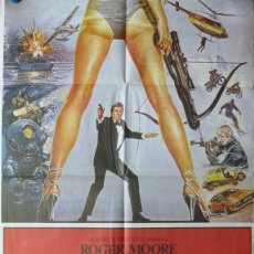 Cine: POSTER - SOLO PARA SUS OJOS, JAMES BOND 007 - ROGER MOORE, AÑO 1984