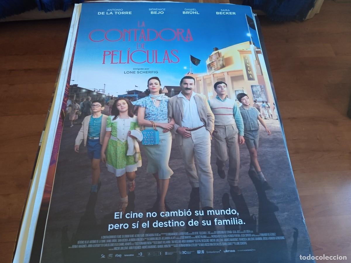 Cinema: La contadora de peliculas - Beronice Bejo, Antonio de la torre - Poster original Acontra 2023