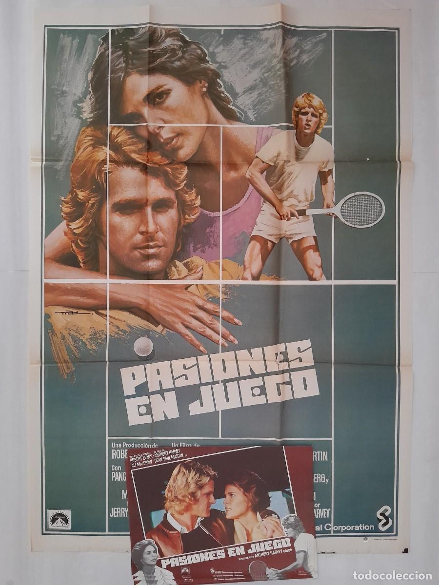 Cinema: ANTIGUO CARTEL CINE PASIONES EN JUEGO + 12 FOTOCROMOS MAC CC1020 RV