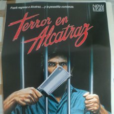 Cine: POSTER VIDEOCLUB - TERROR EN ALCATRAZ - 48X68CM ORIGINAL
