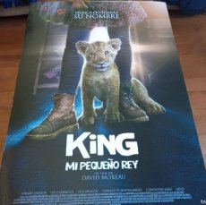 Cine: KING MI PEQUEÑO REY - GERARD DARMON, LOU LAMBRECHT, DAVID MOREAU - POSTER ORIGINAL PATHÉ 2022