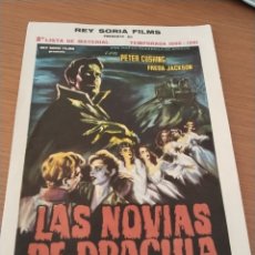 Cine: FOLLETO CARTEL LAS NOVIAS DE DRACULA,1960