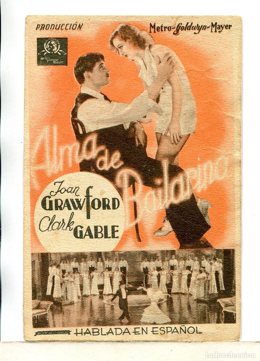 Cine: ALMA DE BAILARINA, con Clark Gable. - Foto 1