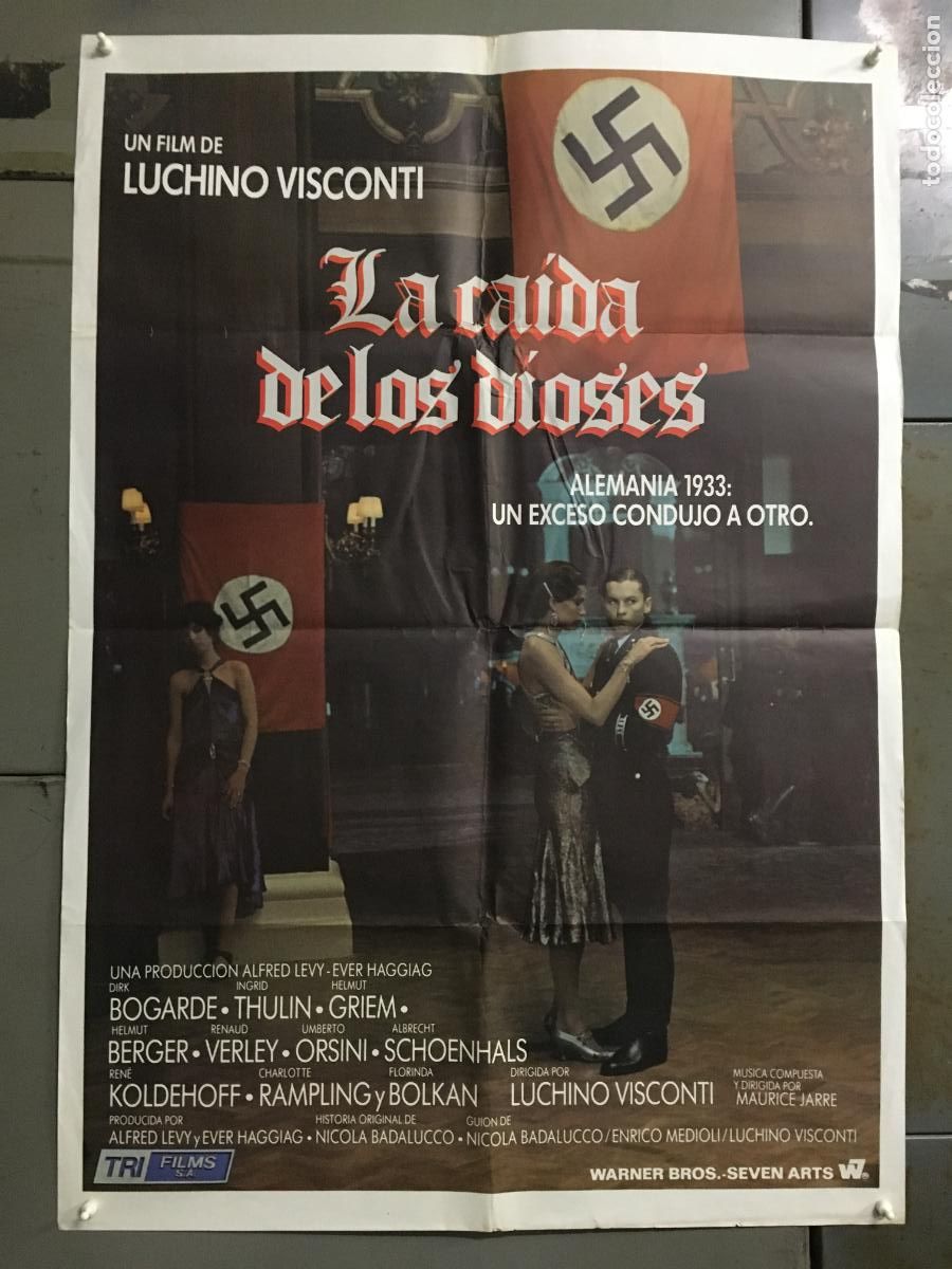 Cinema: SE70 LA CAIDA DE LOS DIOSES LUCHINO VISCONTI POSTER ORIGINAL 70X100 ESPA&Ntilde;OL R-80s