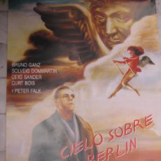 Cine: EL CIELO SOBRE BERLIN - POSTER CARTEL ORIGINAL - WIM WENDERS BRUNO GANZ DER HIMMEL ÜBER BERLIN