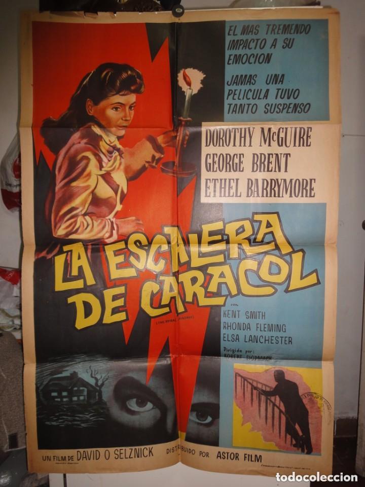 Cinema: Original Argentine Movie Poster The Spiral Staircase Dorothy McGuire George Brent Ethel Barrymore